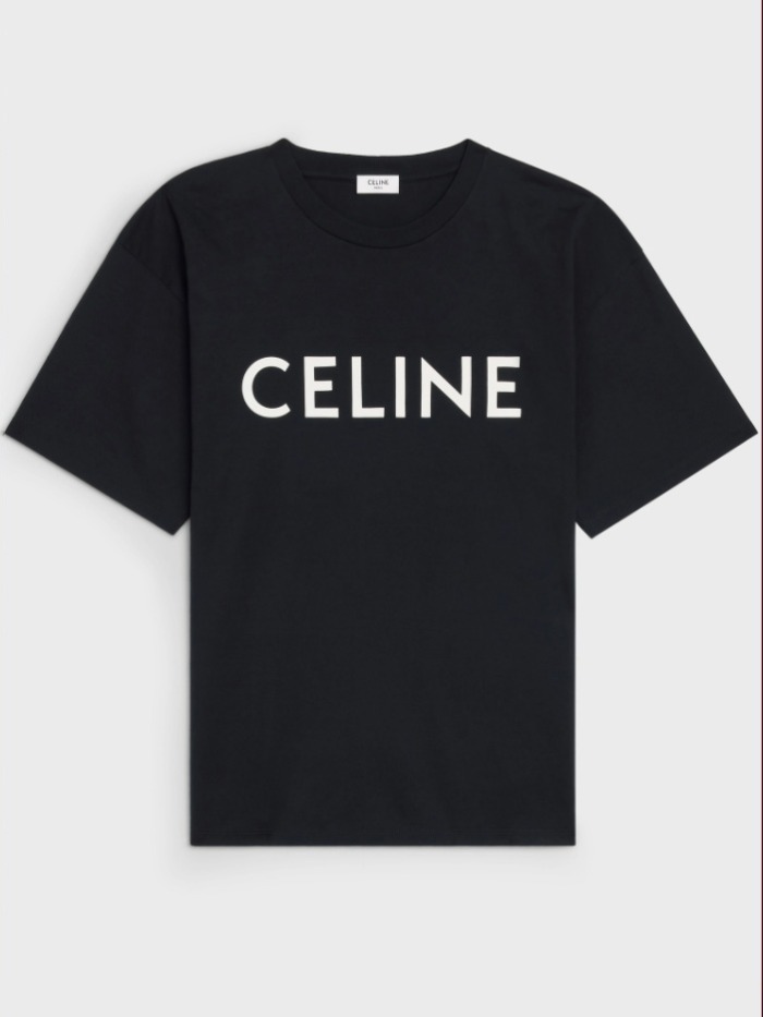 셀린느 로고 반팔 티셔츠 / 블랙